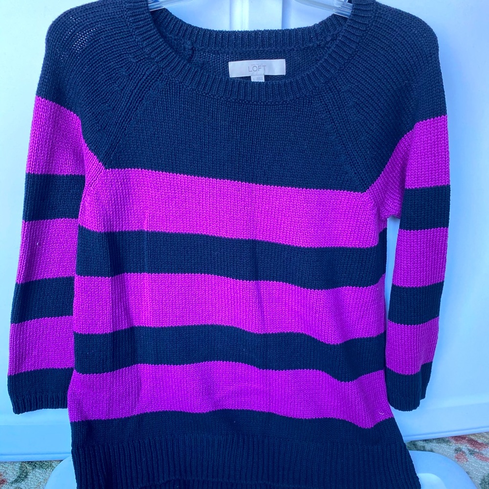 LOFT striped sweater